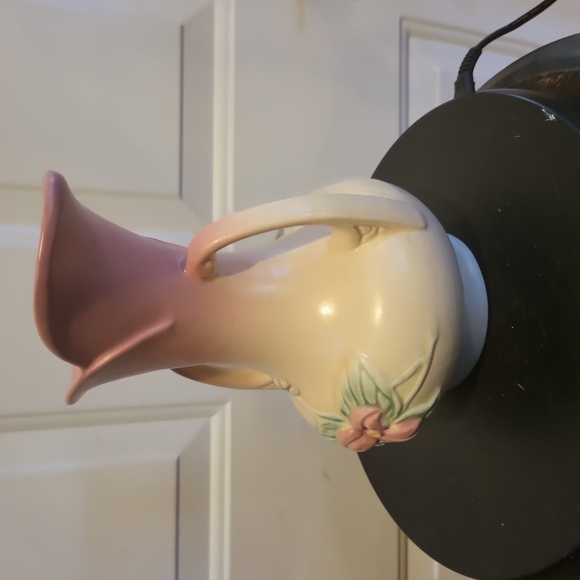 VINTAGE c1940's HULL WILD FLOWER ART POTTERY VASE  with HANDLES - Picture 3 of 10